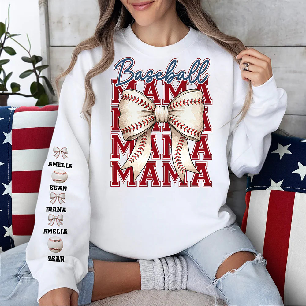 Baseball Mama Mama Mama Coquette Game Day Sweatshirt Personalized Gift For Mother's Day HO82 893626 - Image 3