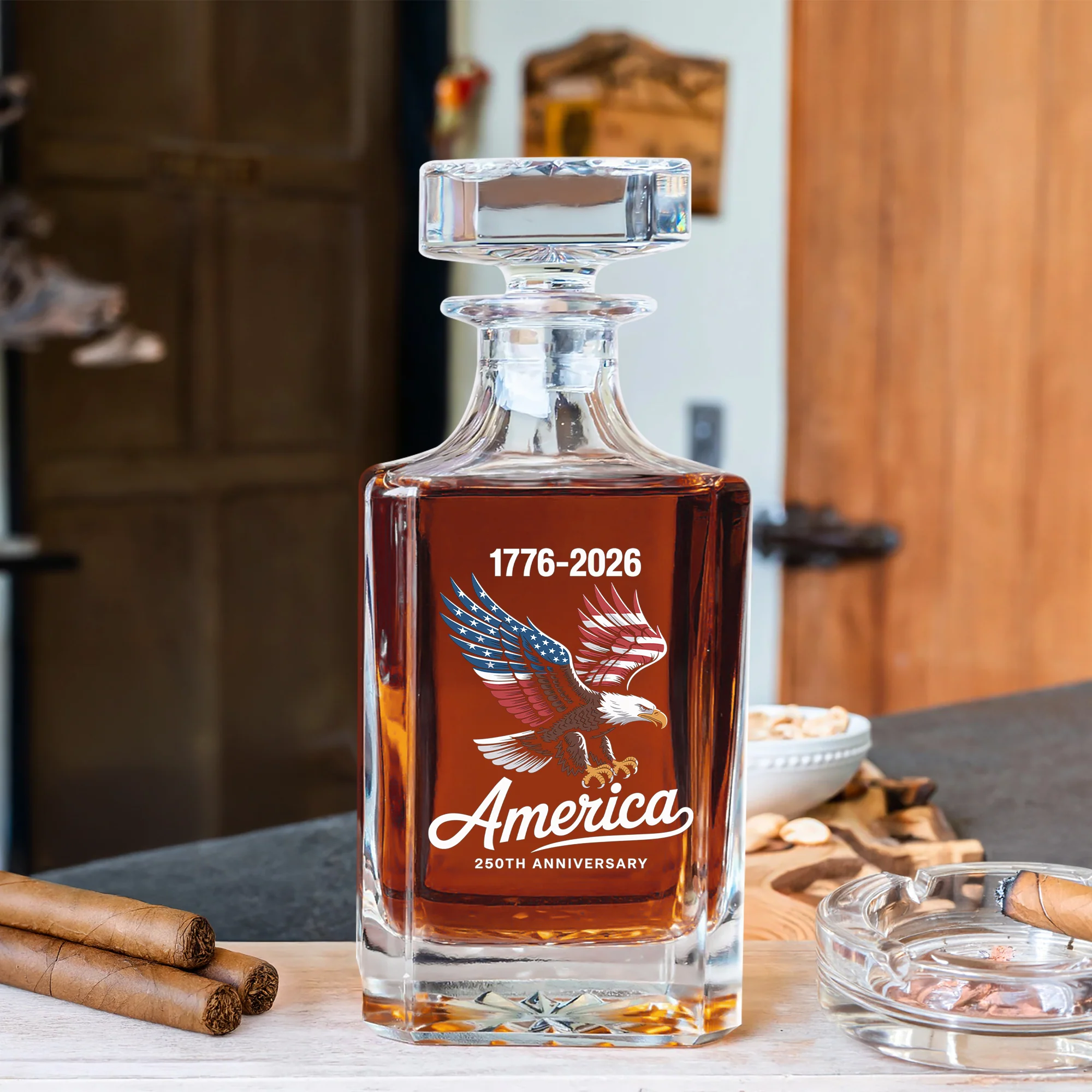 Celebrate 250 Years of America USA Anniversary 1776-2026 Decanter HO82 894518 - Image 5