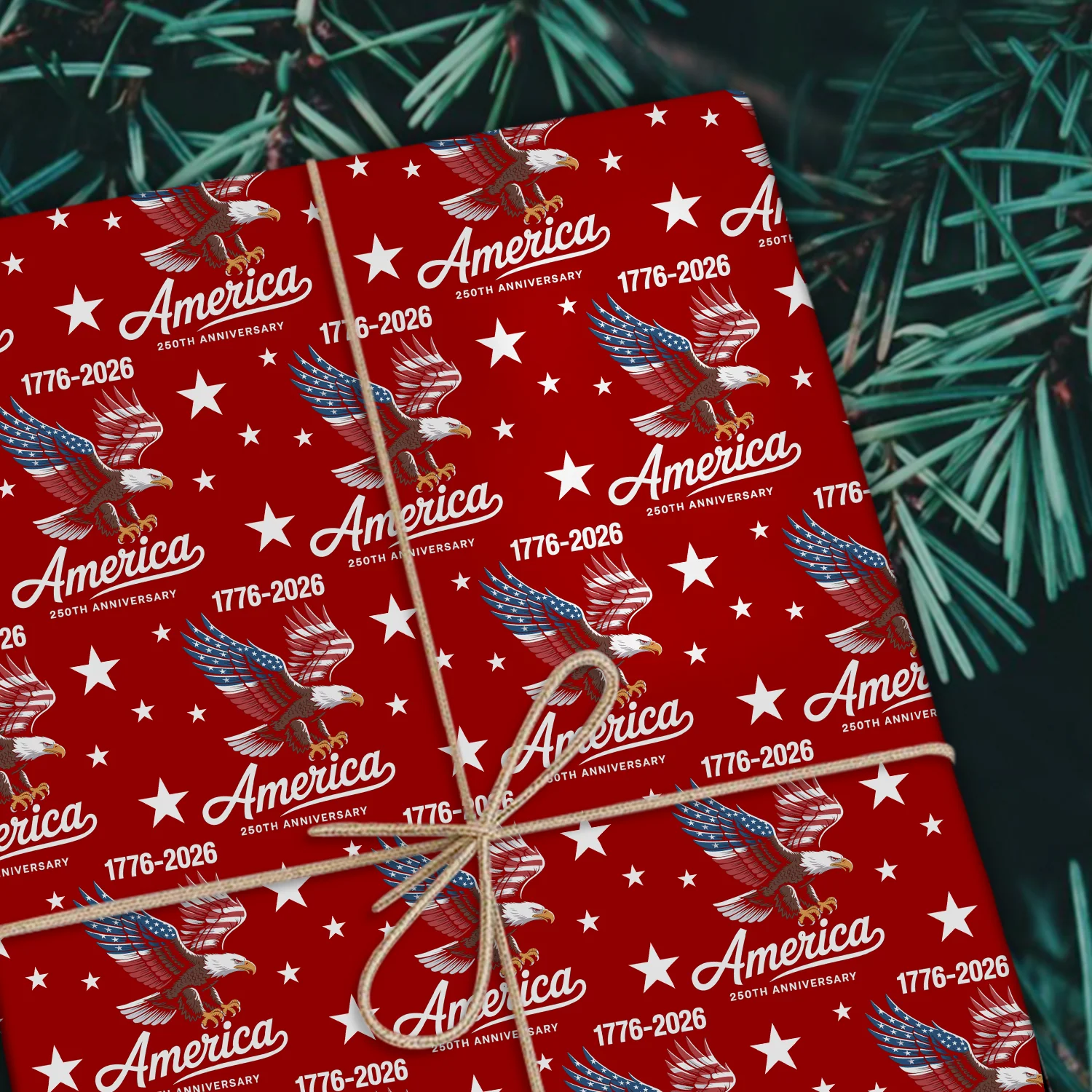 Celebrate 250 Years of America USA Anniversary 1776-2026 Wrapping Paper HO82 900606 - Image 6