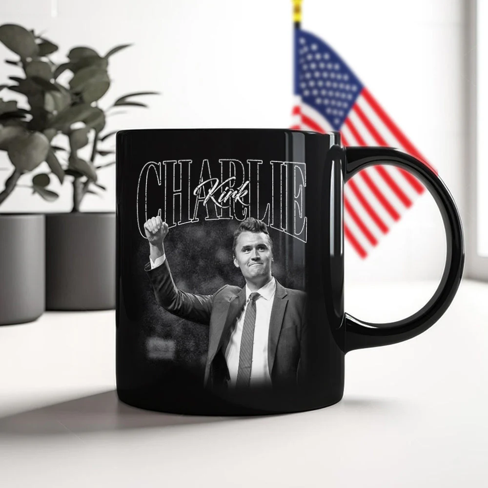 Charlie Kirk A True Hero Retro Style Black Mug HO82 65784 - Image 5