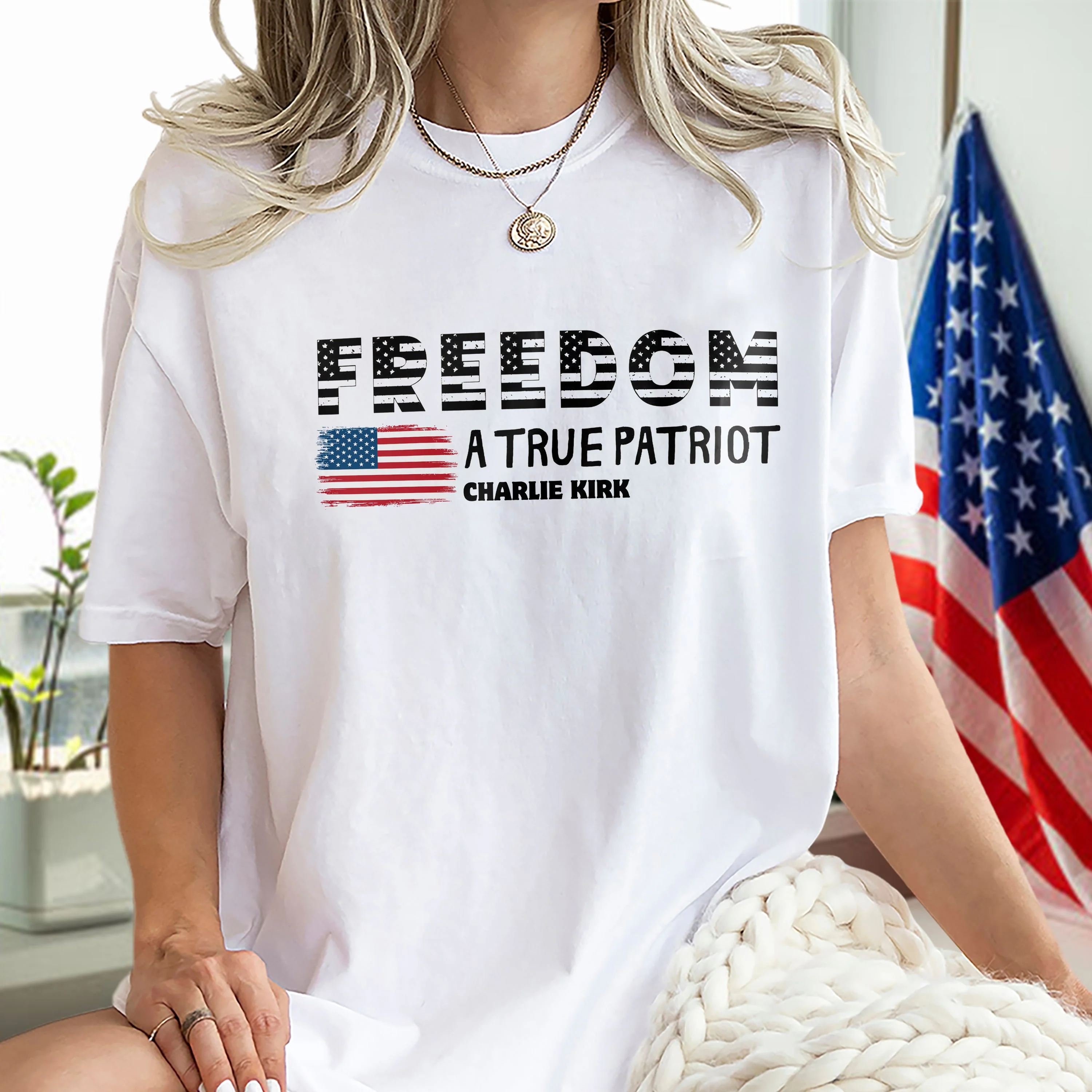 Charlie Kirk A True Patriot Rest In Peace Bright Shirt HO82 65758 - Image 7