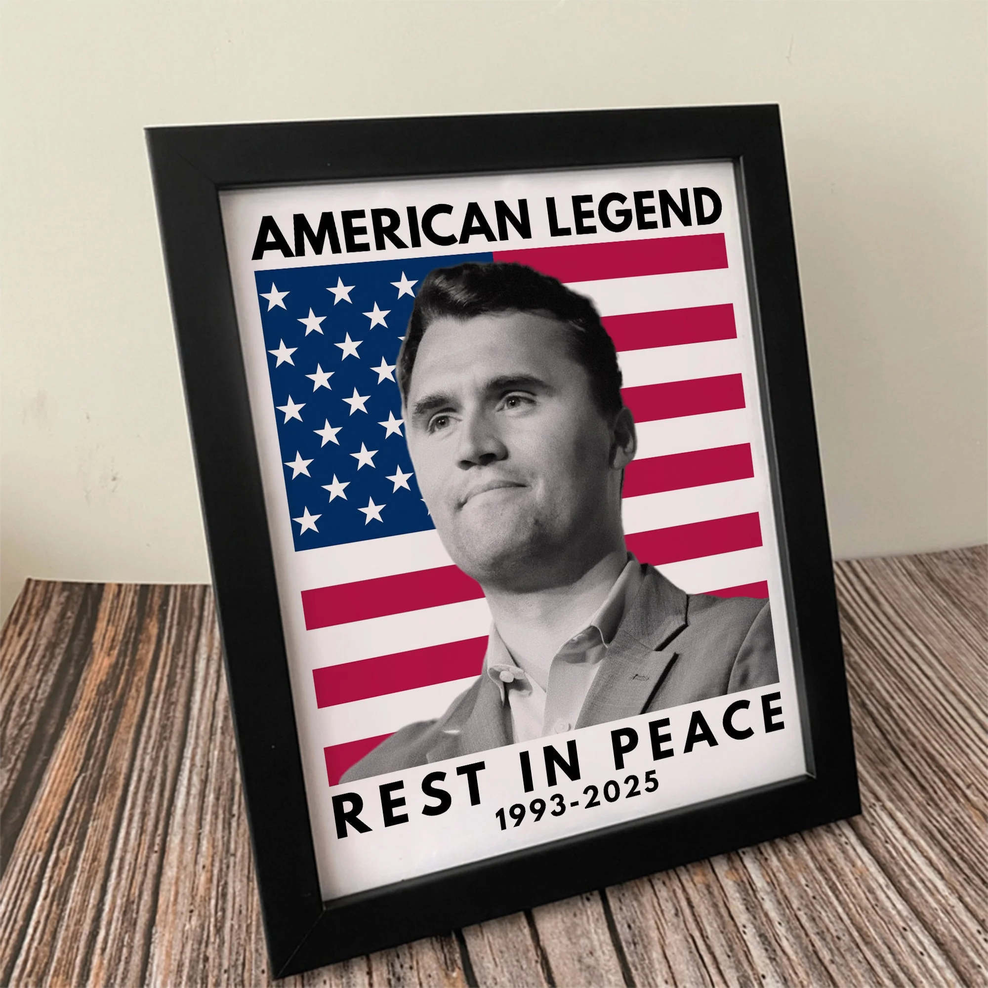Charlie Kirk - America Legend Rest In Peace Picture Frame HO82 65802 - Image 3