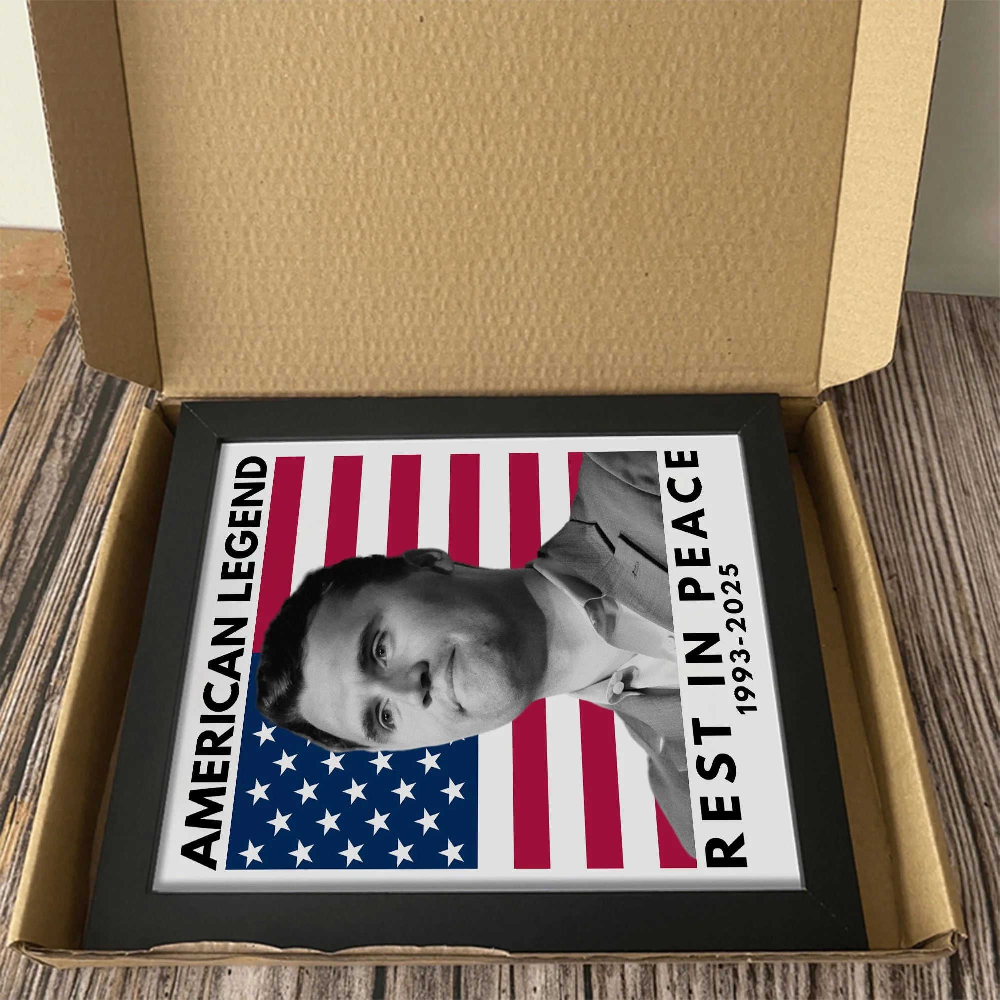 Charlie Kirk - America Legend Rest In Peace Picture Frame HO82 65802 - Image 4