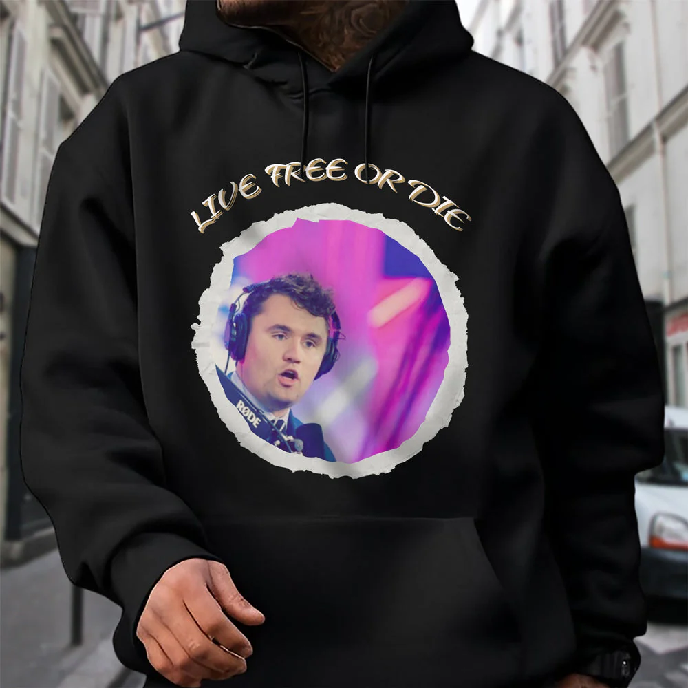 Charlie Kirk - Live Free Or Die Dark Shirt HO82 65790 - Image 7