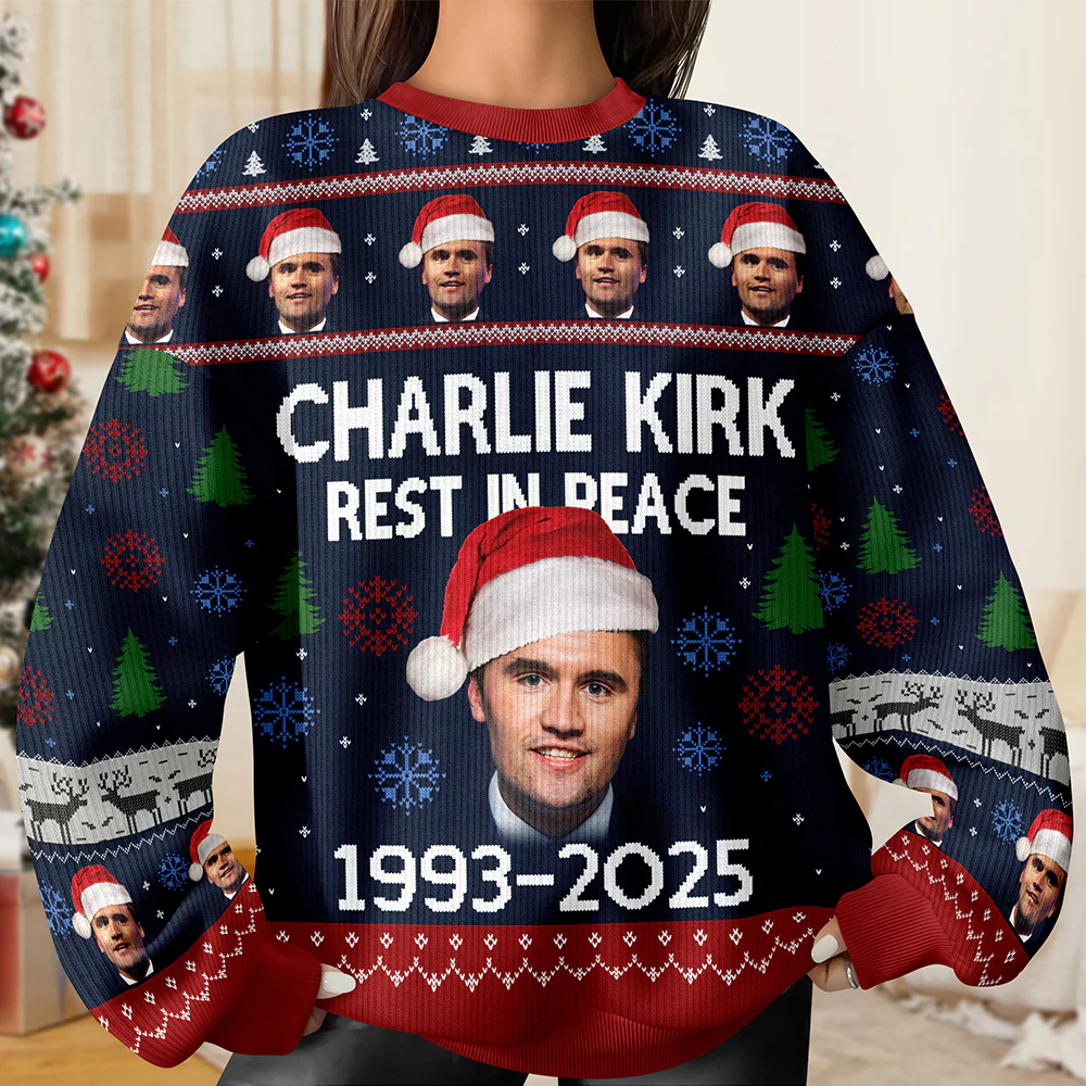 Charlie Kirk Rest In Peace 1993-2025 Ugly Christmas Sweater HO82 900320 - Image 3
