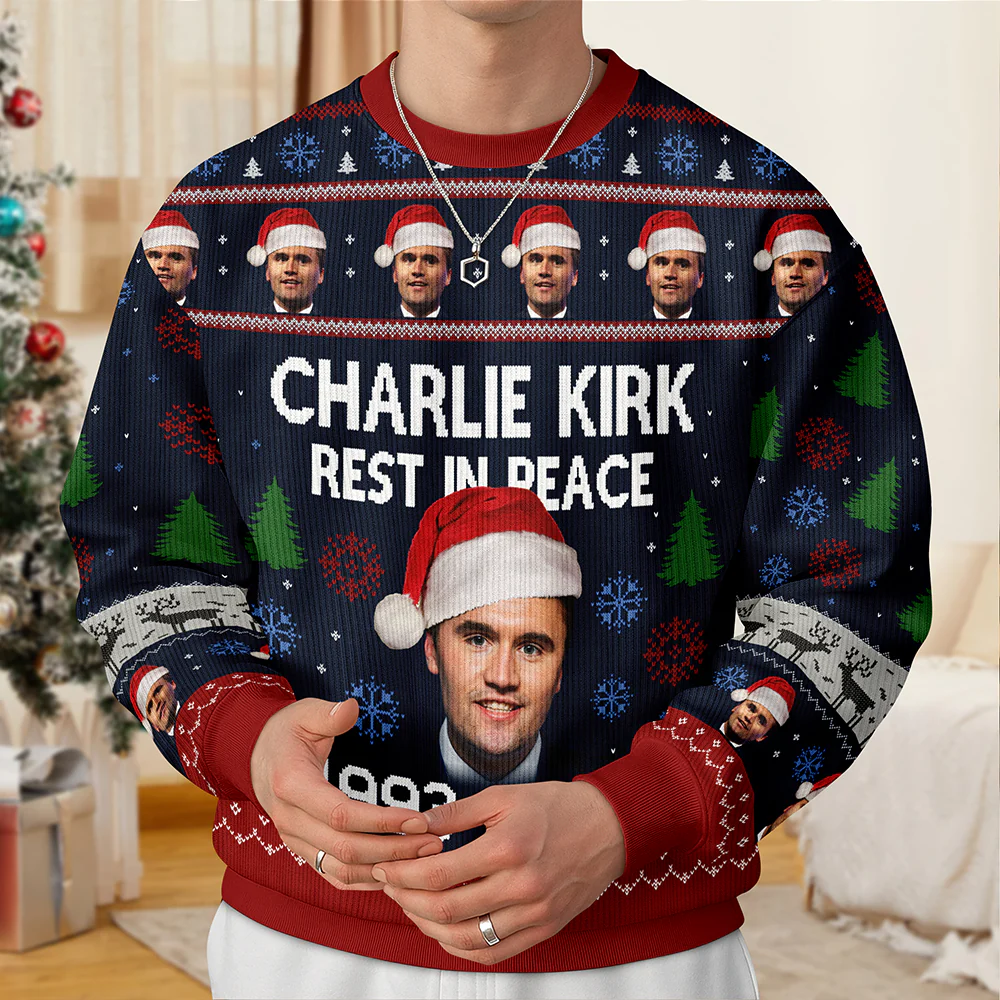 Charlie Kirk Rest In Peace 1993-2025 Ugly Christmas Sweater HO82 900320 - Image 4