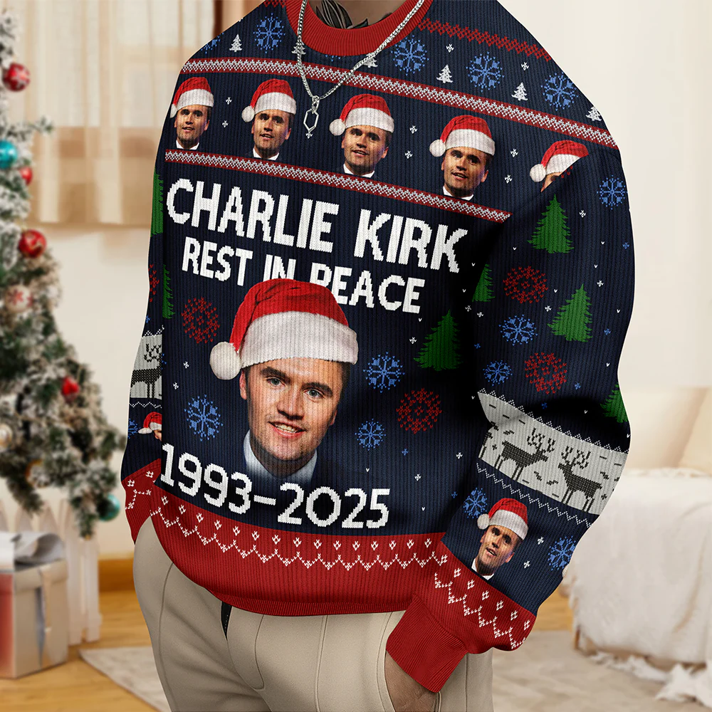 Charlie Kirk Rest In Peace 1993-2025 Ugly Christmas Sweater HO82 900320 - Image 5