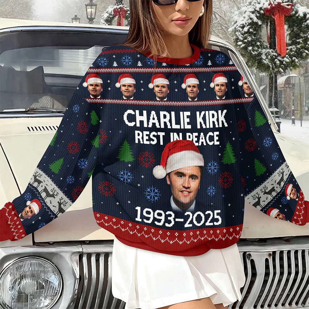 Charlie Kirk Rest In Peace 1993-2025 Ugly Christmas Sweater HO82 900320 - Image 6