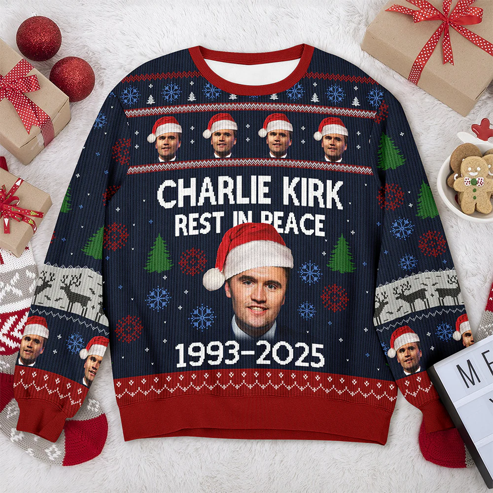 Charlie Kirk Rest In Peace 1993-2025 Ugly Christmas Sweater HO82 900320 - Image 7