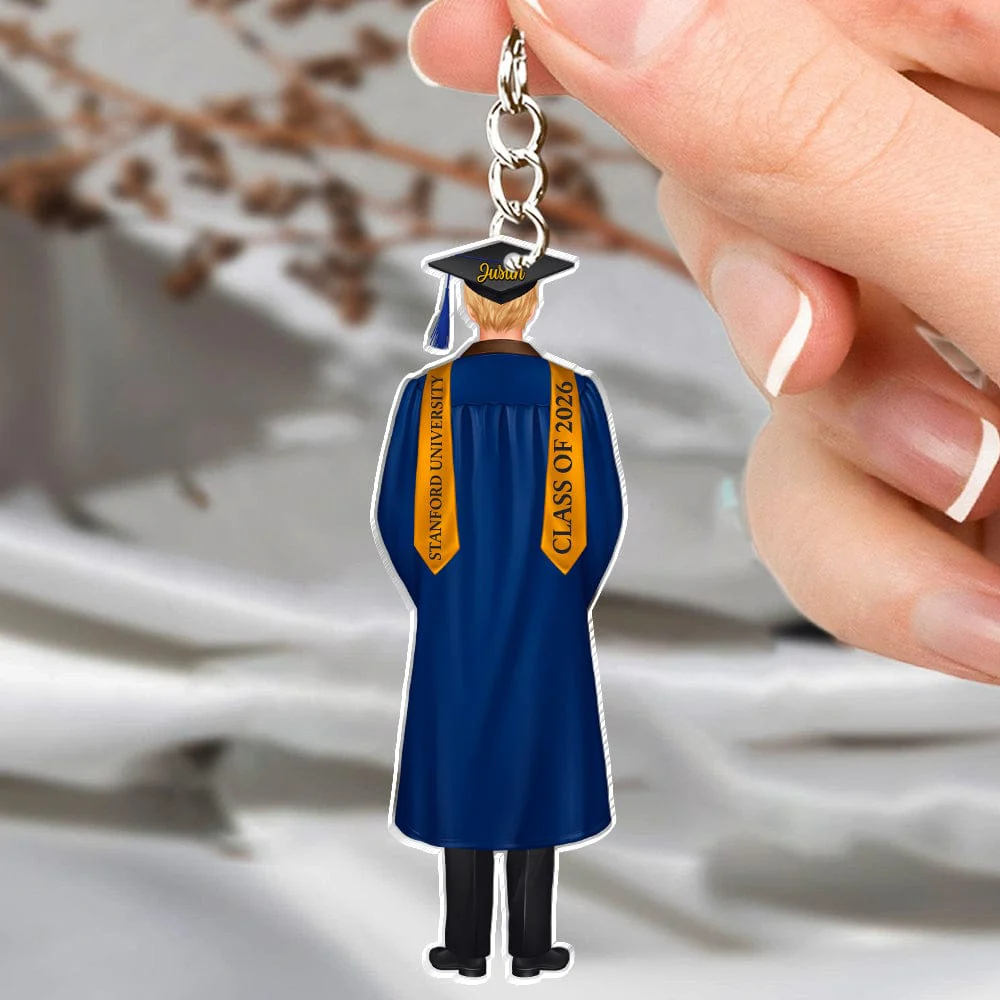 Congrats Boys & Girls Graduation Acrylic Keychain Personalized Gift T368 890124 - Image 11