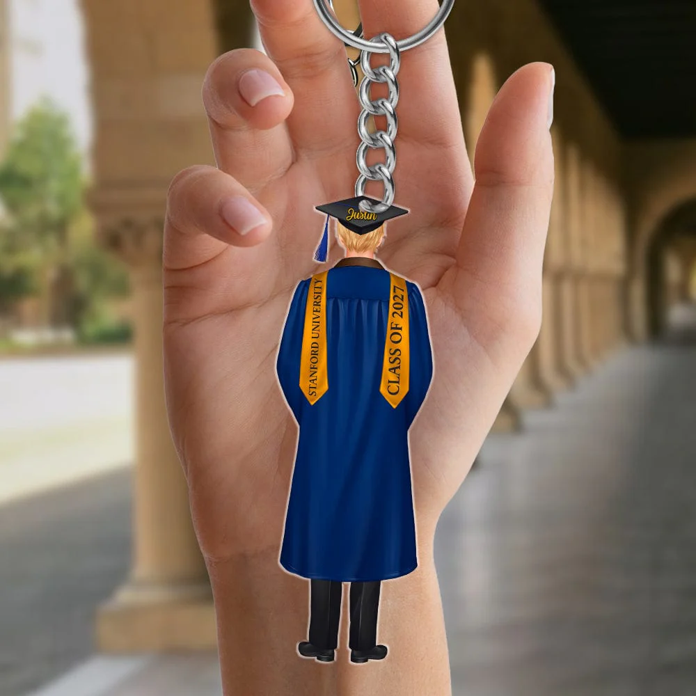 Congrats Boys & Girls Graduation Acrylic Keychain Personalized Gift T368 890124 - Image 15