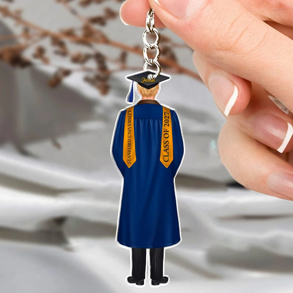 Congrats Boys & Girls Graduation Acrylic Keychain Personalized Gift T368 890124 - Image 17