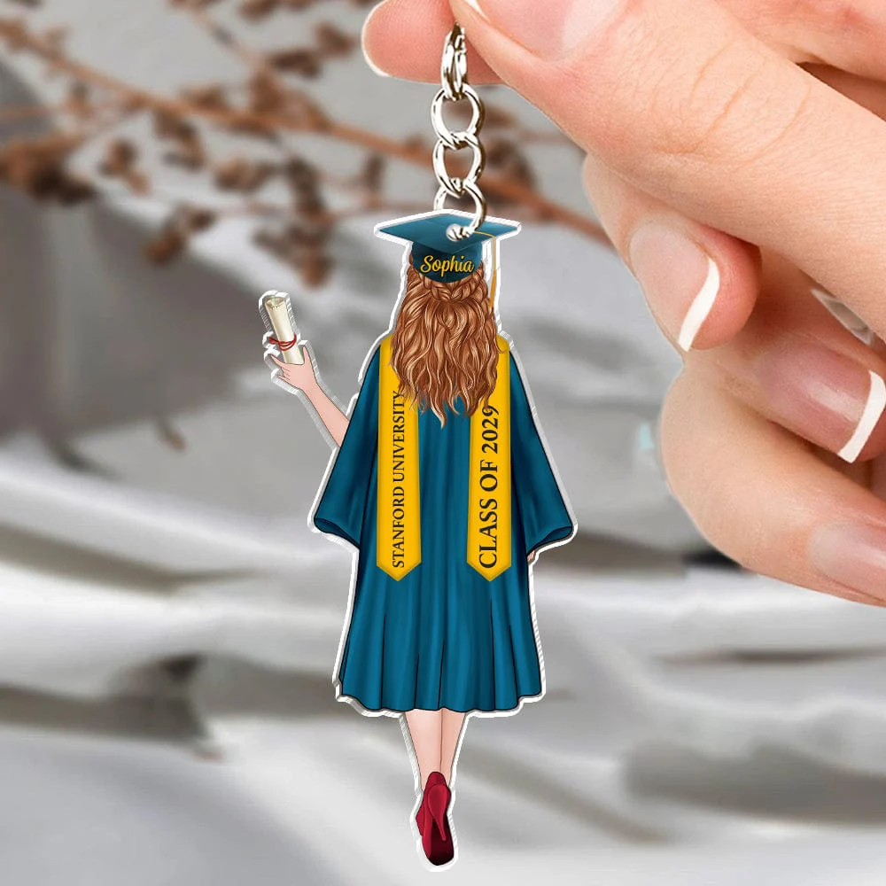 Congrats Boys & Girls Graduation Acrylic Keychain Personalized Gift T368 890124 - Image 28