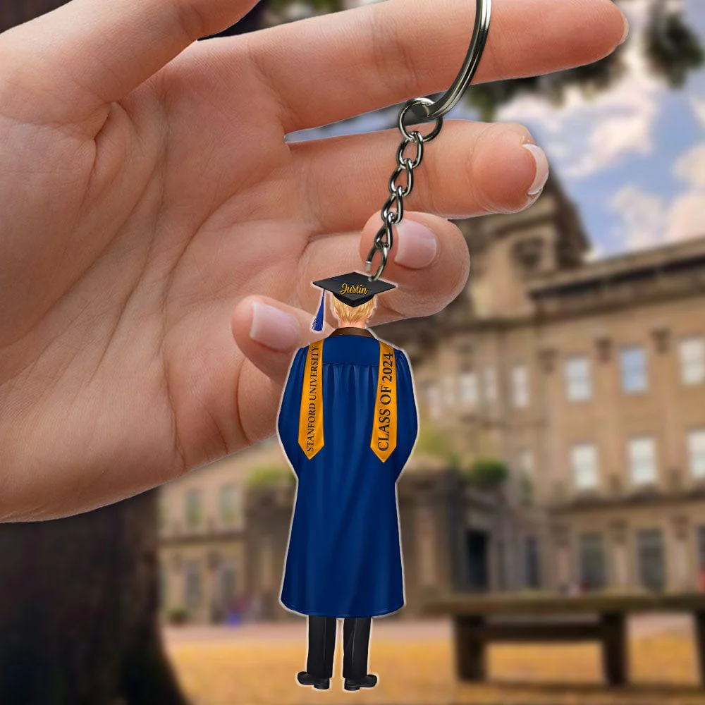 Congrats Boys & Girls Graduation Acrylic Keychain Personalized Gift T368 890124 - Image 32