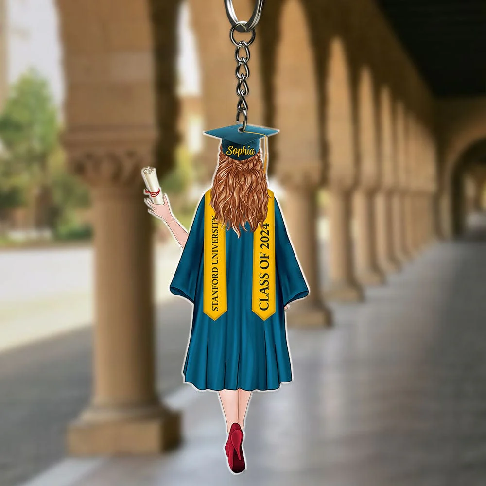 Congrats Boys & Girls Graduation Acrylic Keychain Personalized Gift T368 890124 - Image 34