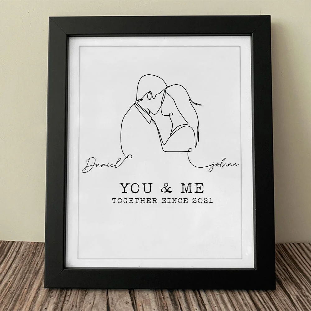Couples Anniversary For Wife Husband Girlfriend Boyfriend Picture Frame Personalized Gift TA29 890062