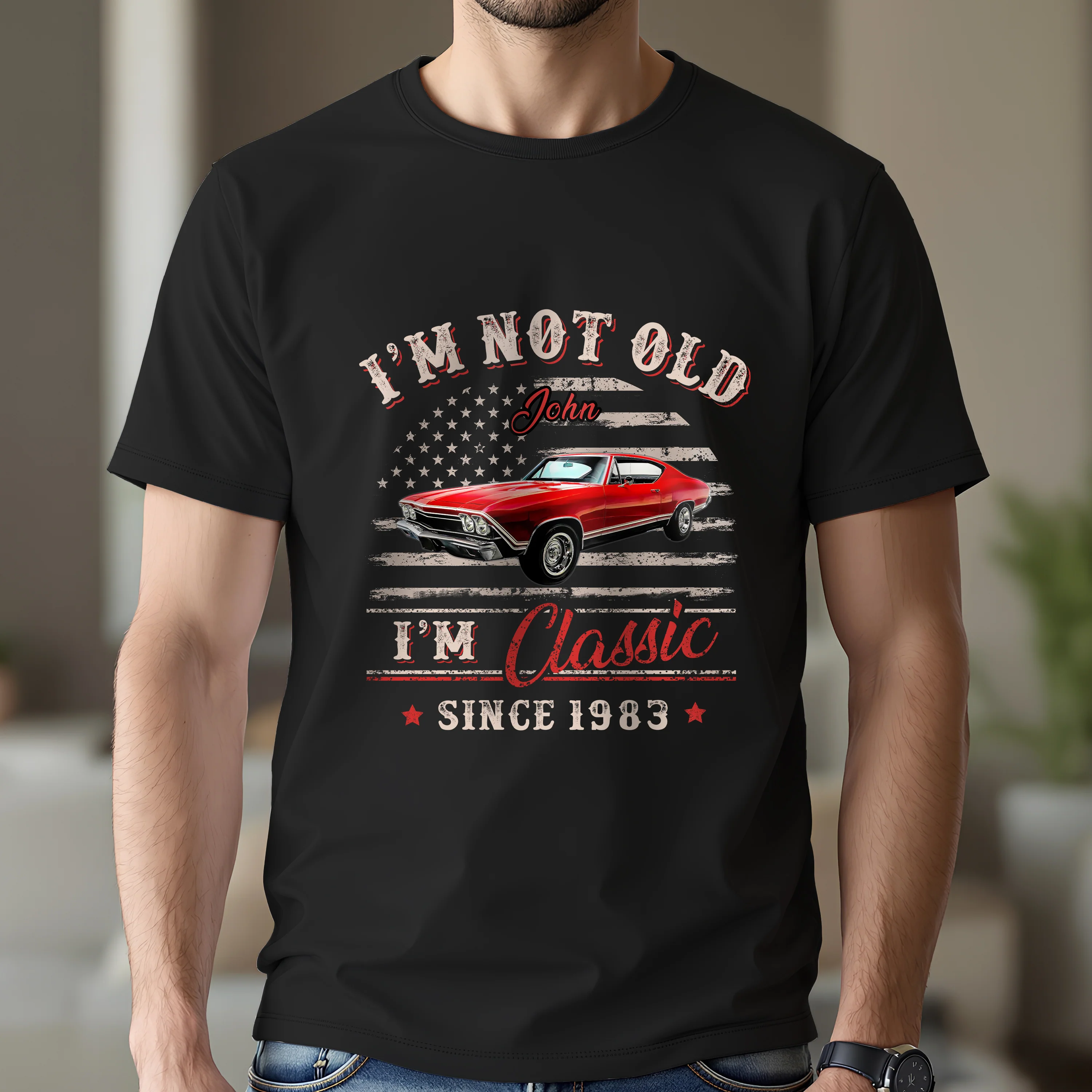 Custom Car Photo I'm Not Old I'm Classic Dark Shirt Gift For Car Lovers HO82 894434 - Image 5