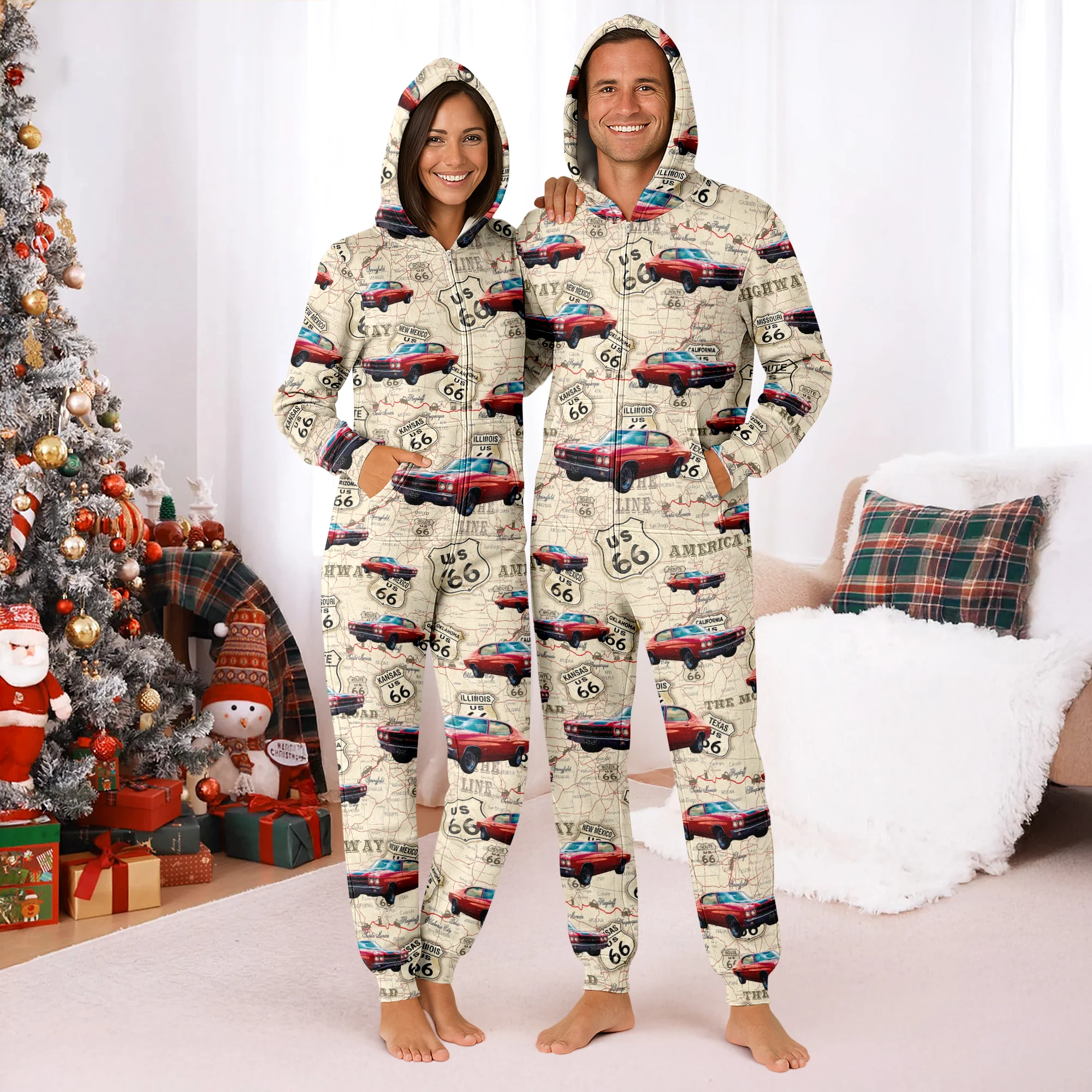 Custom Car Photo With Accessories Pattern Onesie Pajamas HO82 894964 - Image 5