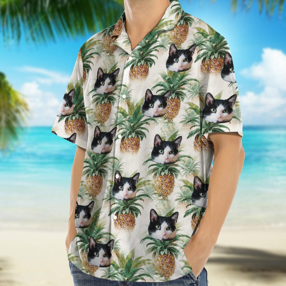 Custom Cat Photo Vacation Style Hawaii Shirt DA199 889574 - Image 3