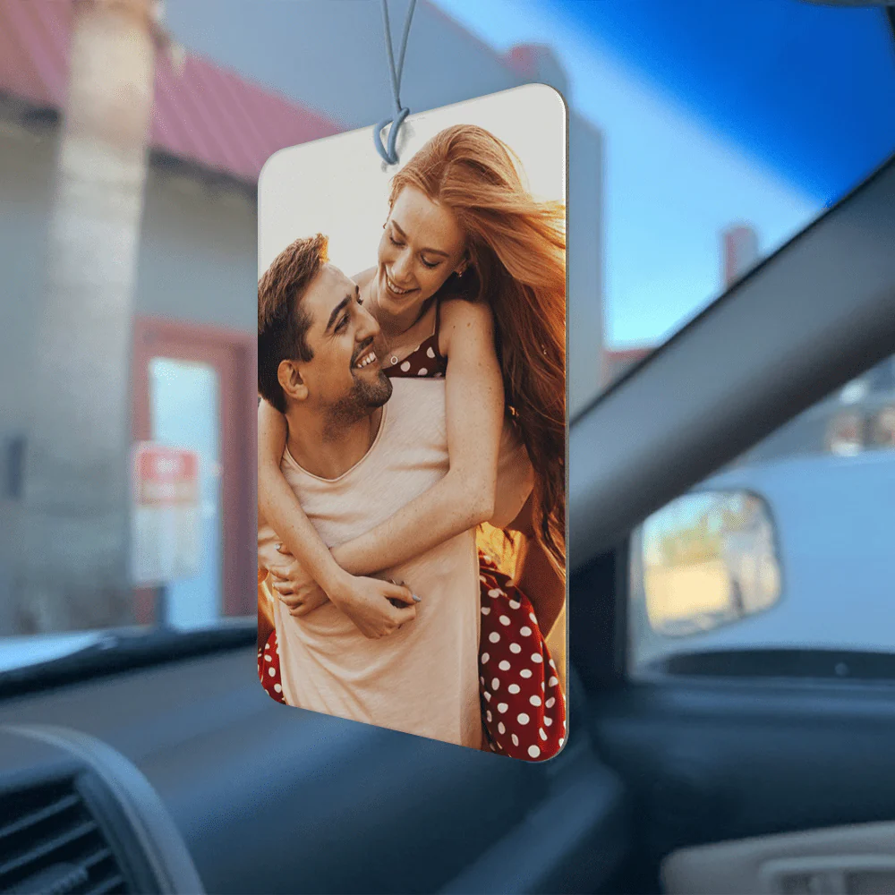 Custom Couple Photo For Valentine’s Day Acrylic Car Air Freshener TA29 889980 - Image 3