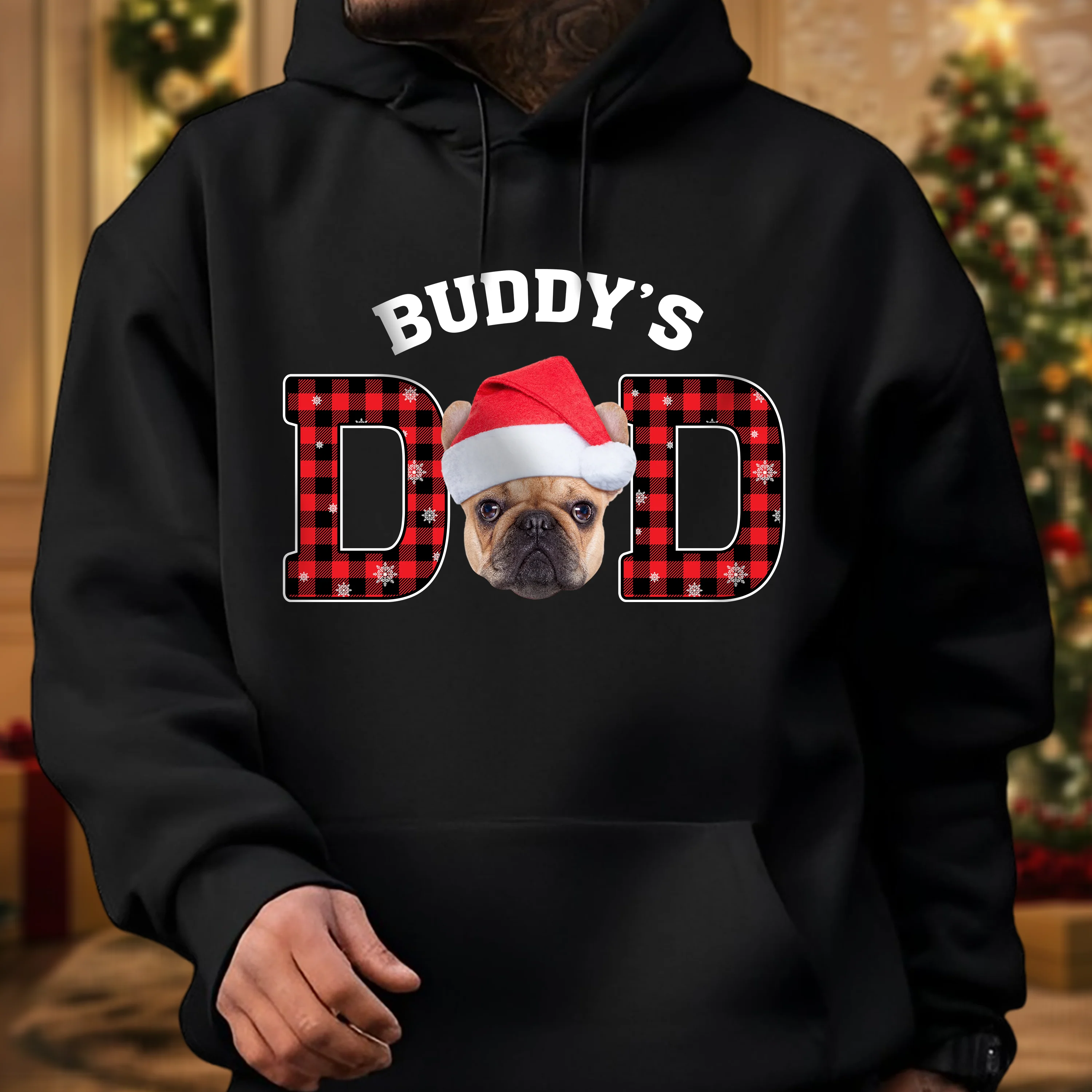 Custom Dog Cat Face Dark Shirt Christmas Gift For Dog Cat Lovers HO82 894398 - Image 2