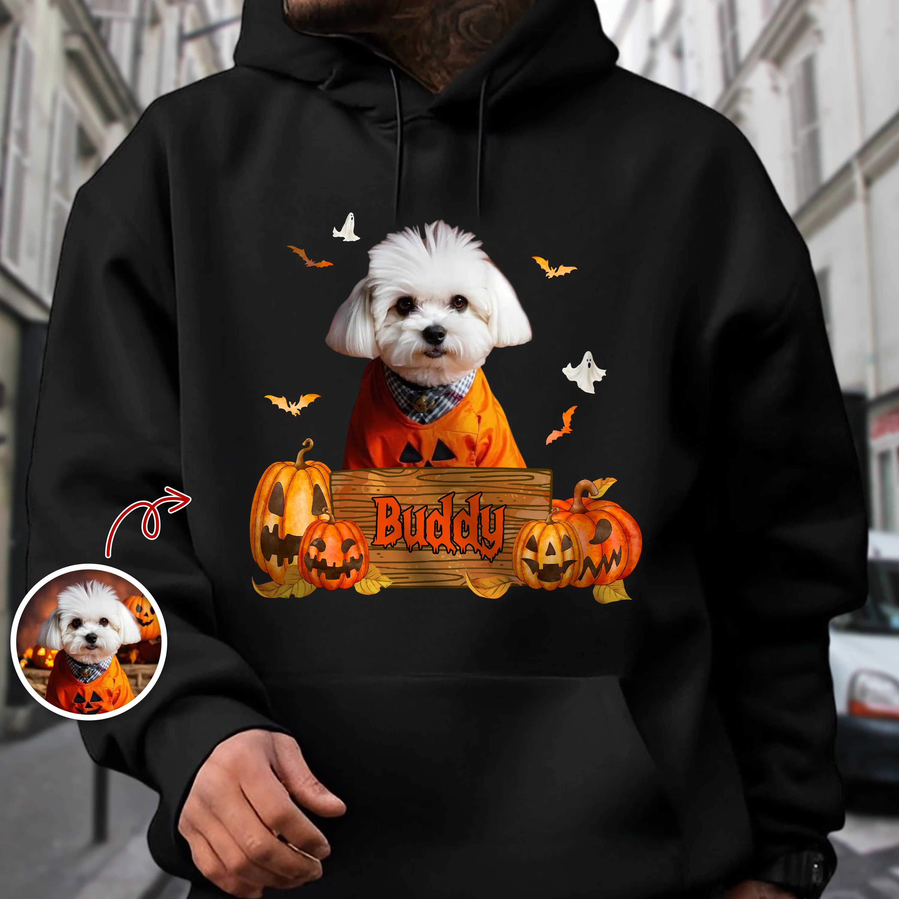 Custom Dog Cat Photo Halloween Witch Dark Shirt HO82 894996 - Image 6