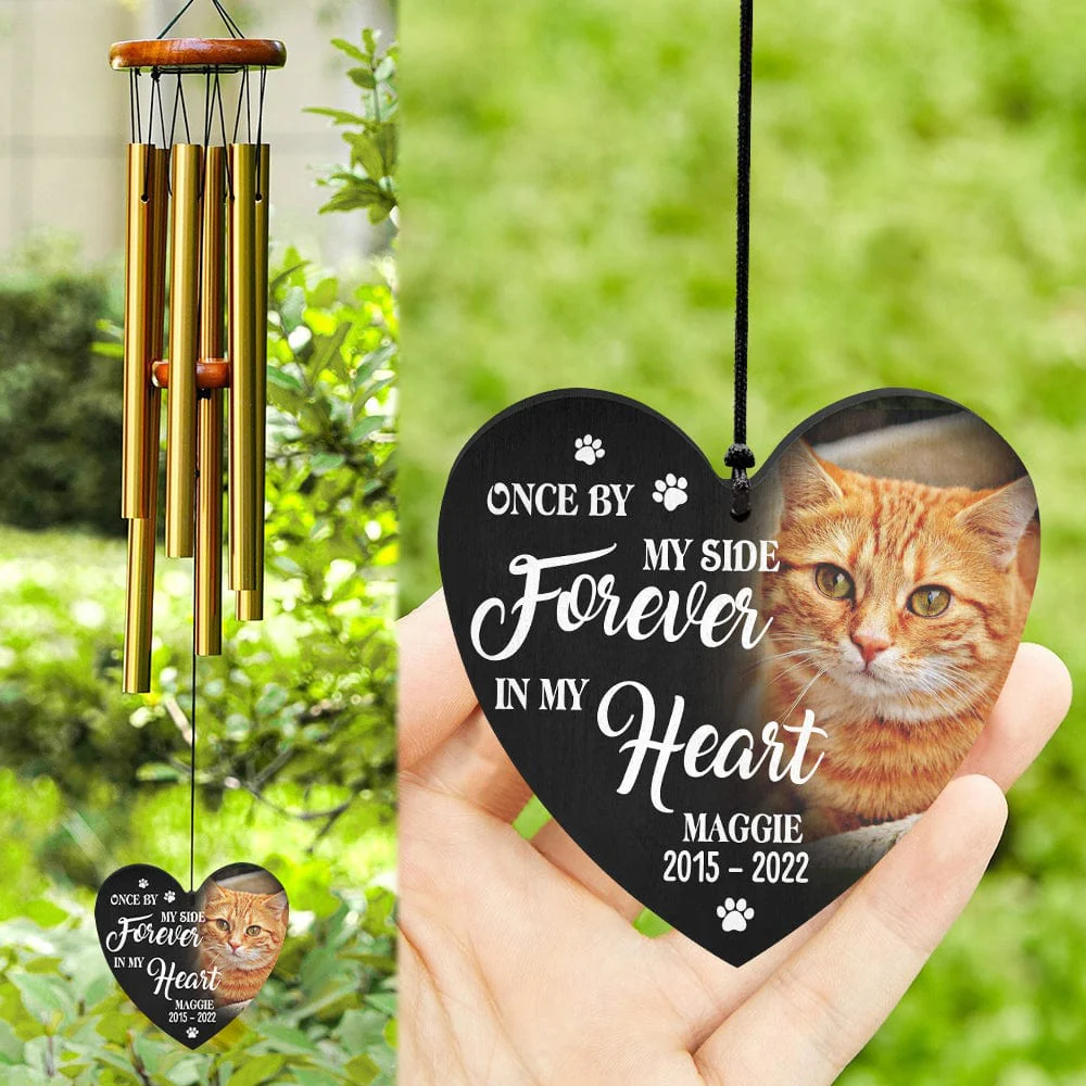 Custom Dog Cat Photo If Love Could Have Kept You Here Memorial Wind Chimes N304 889690 - Image 2
