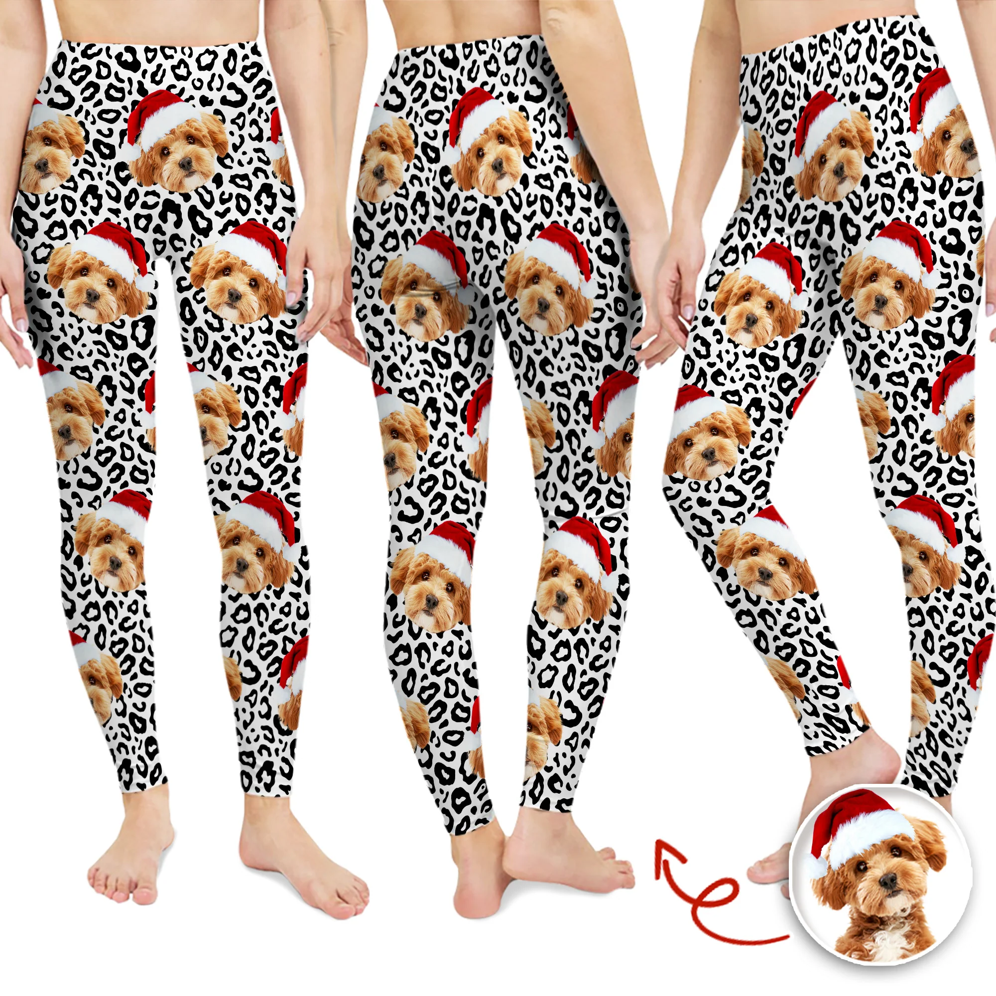 Custom Dog Cat Photo Leopard Pattern Legging HO82 900550 - Image 8