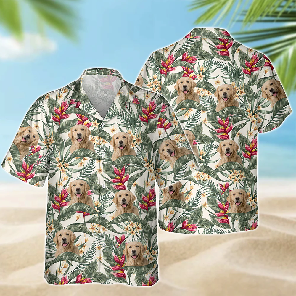 Custom Dog Photo In The Air Hawaii Shirt Gift For Dog Lovers HO82 893838 - Image 6