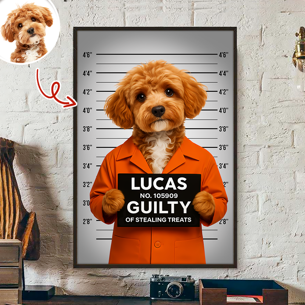 Custom Dog Photo Professional Treat Burglar Poster Gift For Dog Lovers HO82 894588 - Image 3