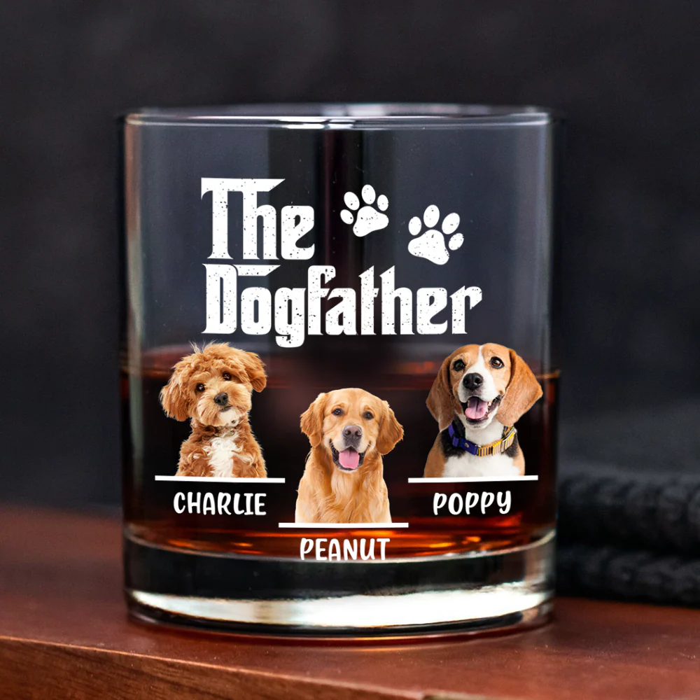 Custom Dog Photo The Dog Father Whiskey Glass Gift For Father's Day, Dog Dad HO82 893958 - Image 6