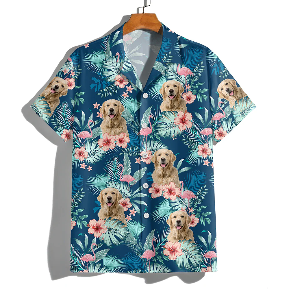 Custom Dog Photo Tropical Vacation Aloha Hawaii Shirt Gift For Dog Lovers HO82 894310 - Image 8