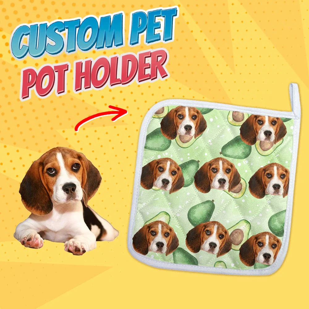 Custom Dog Photo With Accessory Pattern Oven Mitt N304 889068 - Image 5