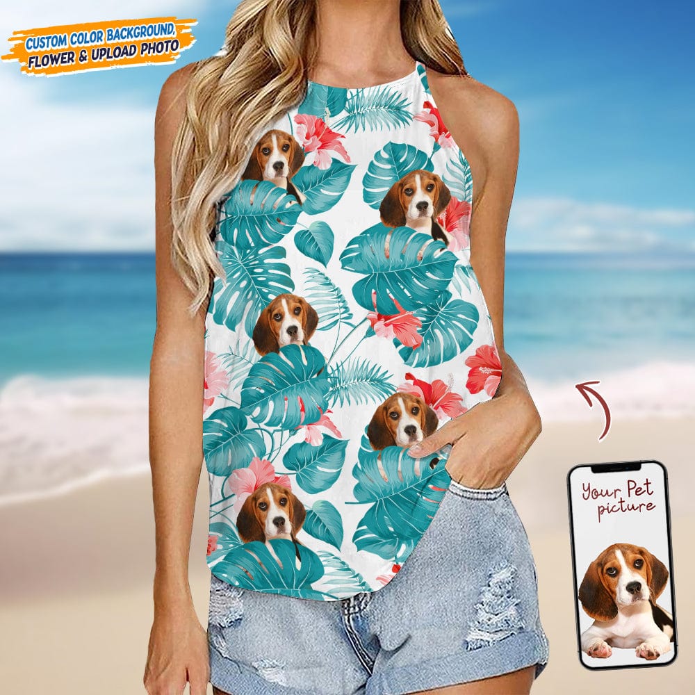 Custom Dog Photo Women's Tank Top TA29 889296 - Image 2