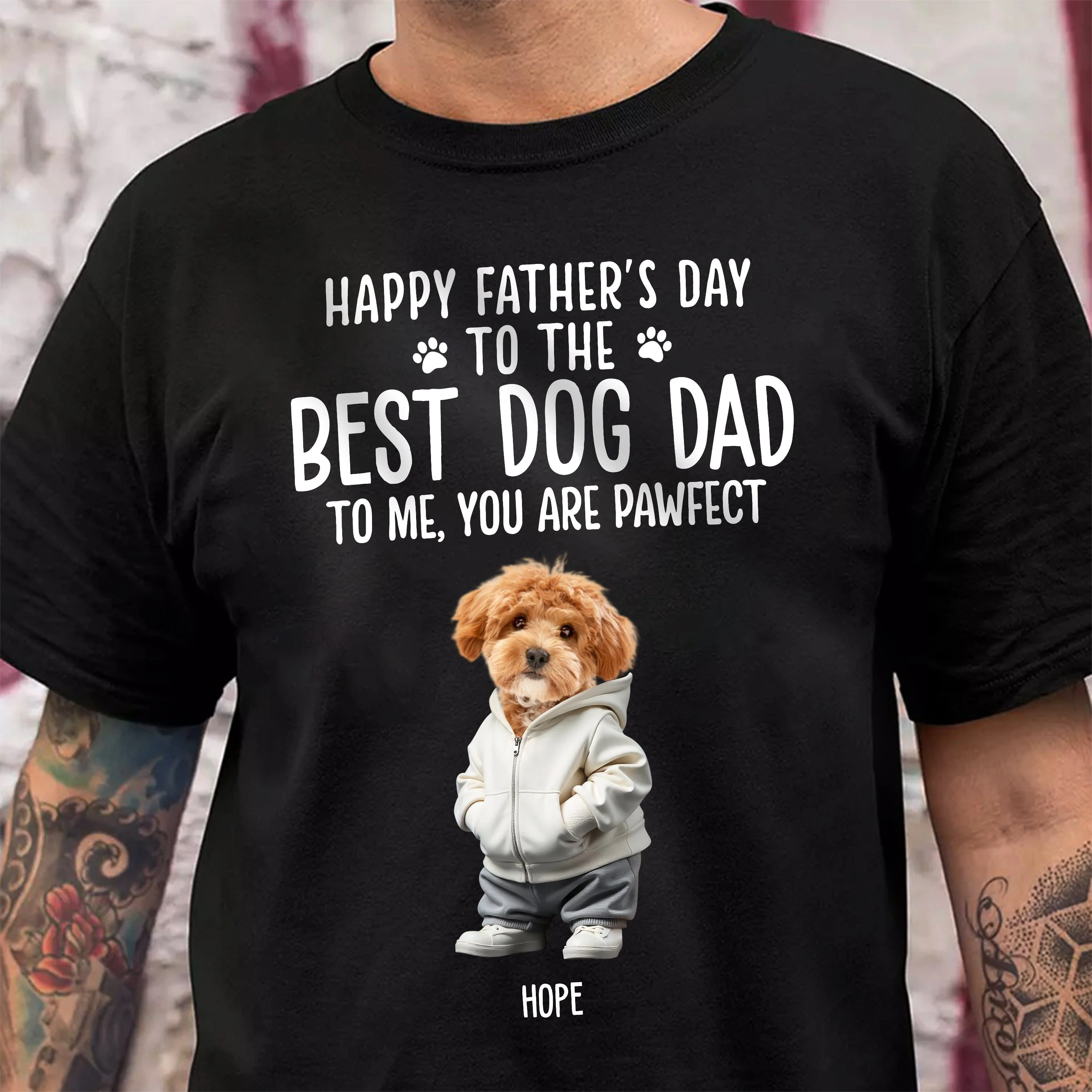 Custom Face Photo Best Dog Dad Dog Mom Dark Sweatshirt For Dog Cat Lovers HO82 893474 - Image 6