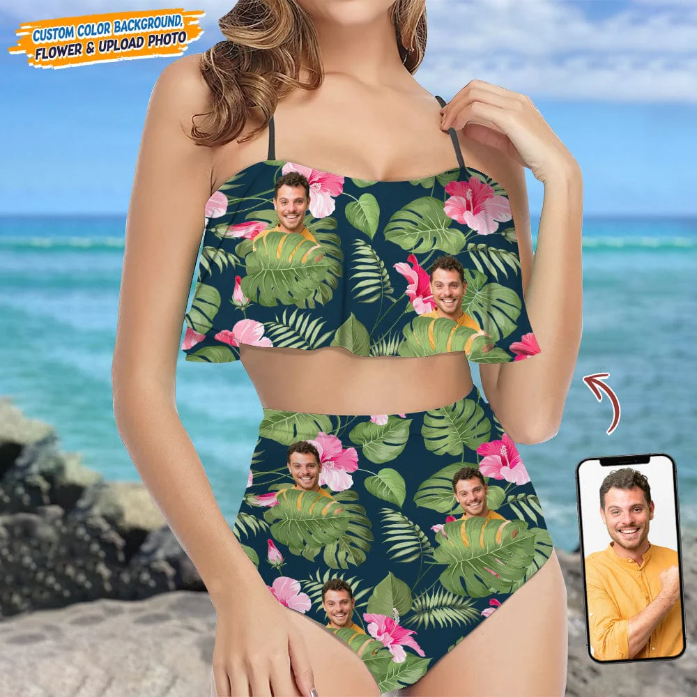 Custom Face Photo Bikini Swimsuit TA29 889314 - Image 2
