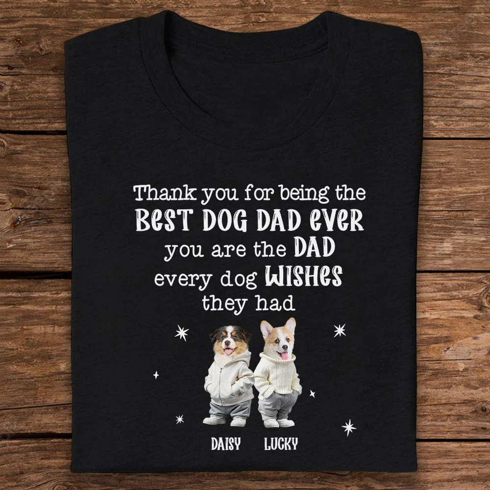 Custom Face Photo Dog Wishes Dark Sweatshirt For Dog Lovers HO82 893478 - Image 6