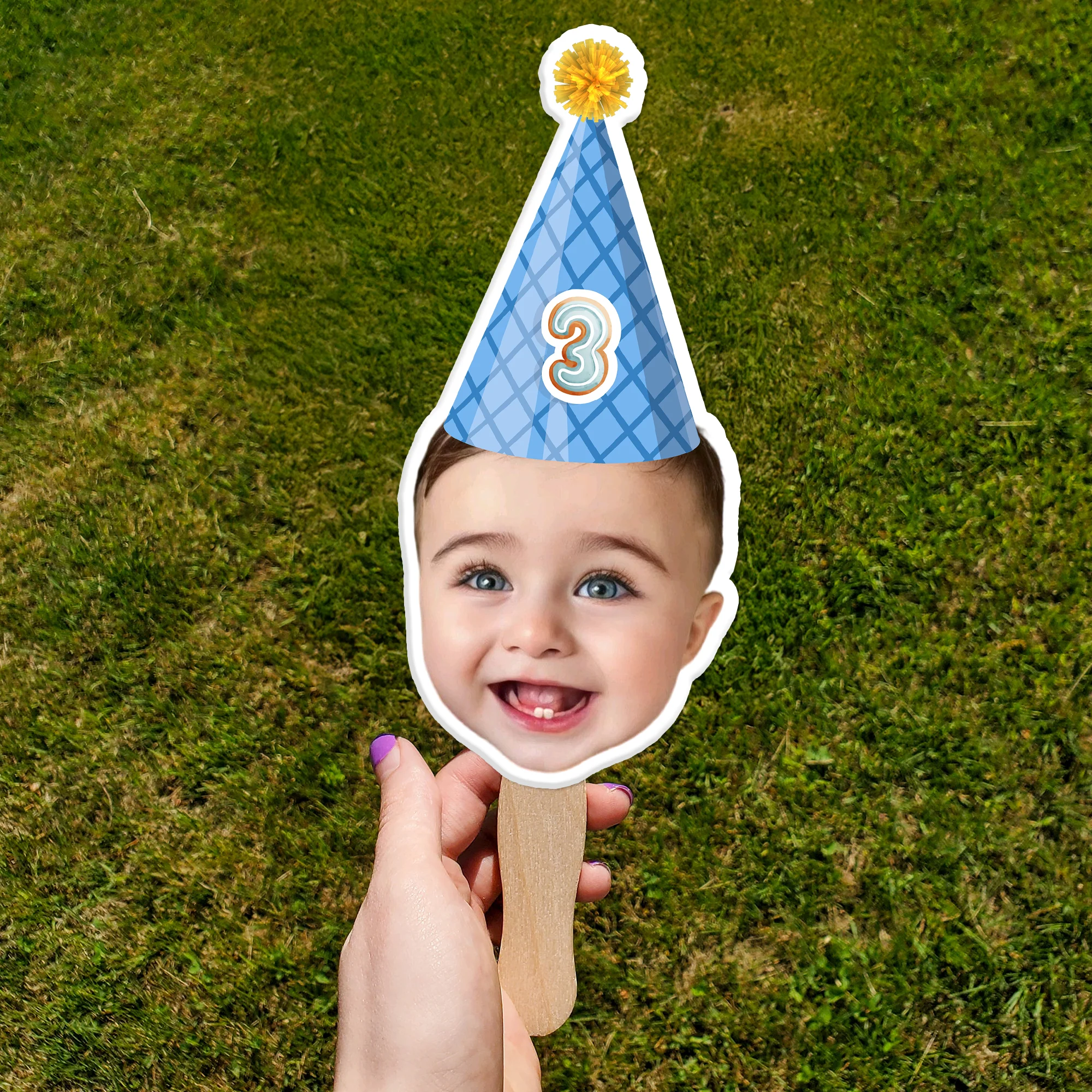 Custom Face Photo Fans Personalised Birthday Gift Party Decor HO82 893584 - Image 2
