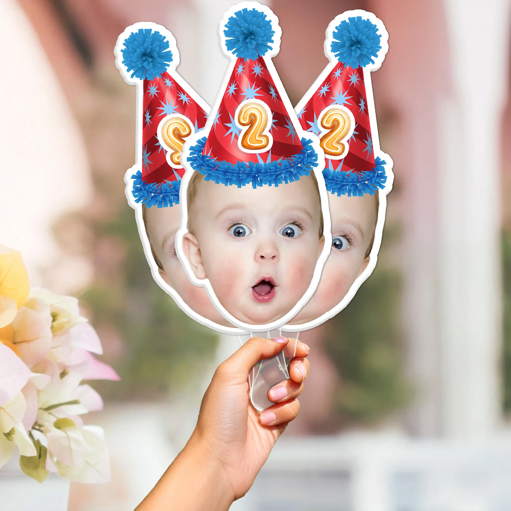Custom Face Photo Fans Personalised Birthday Gift Party Decor HO82 893584 - Image 5