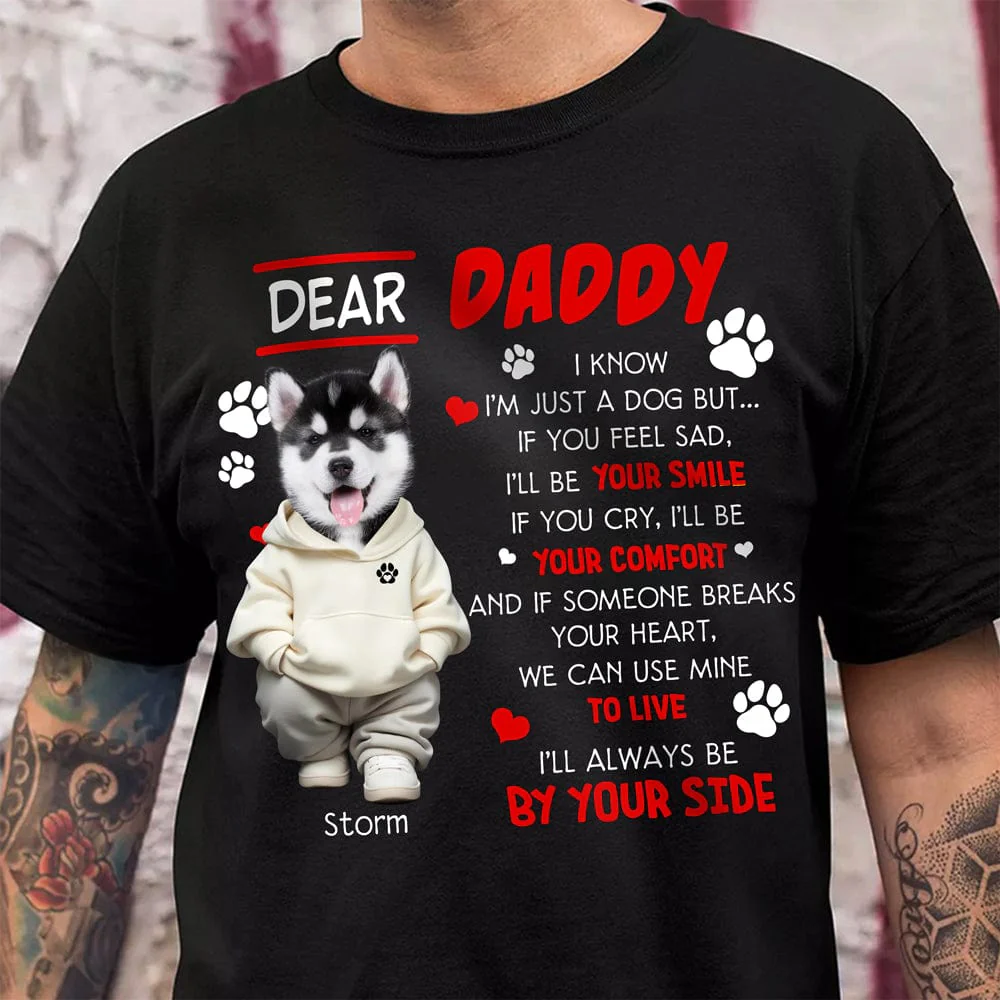 Custom Face Photo I‘ll Always Be By Your Side Dark Sweatshirt For Dog Lovers HO82 893480 - Image 6