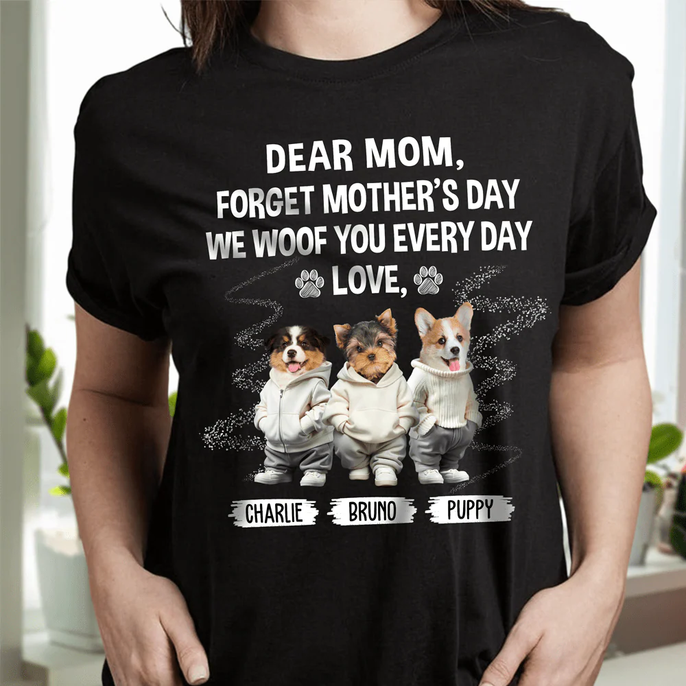Custom Face Photo I Woof You Grandpaw Dark Sweatshirt For Dog Lovers HO82 893504 - Image 8
