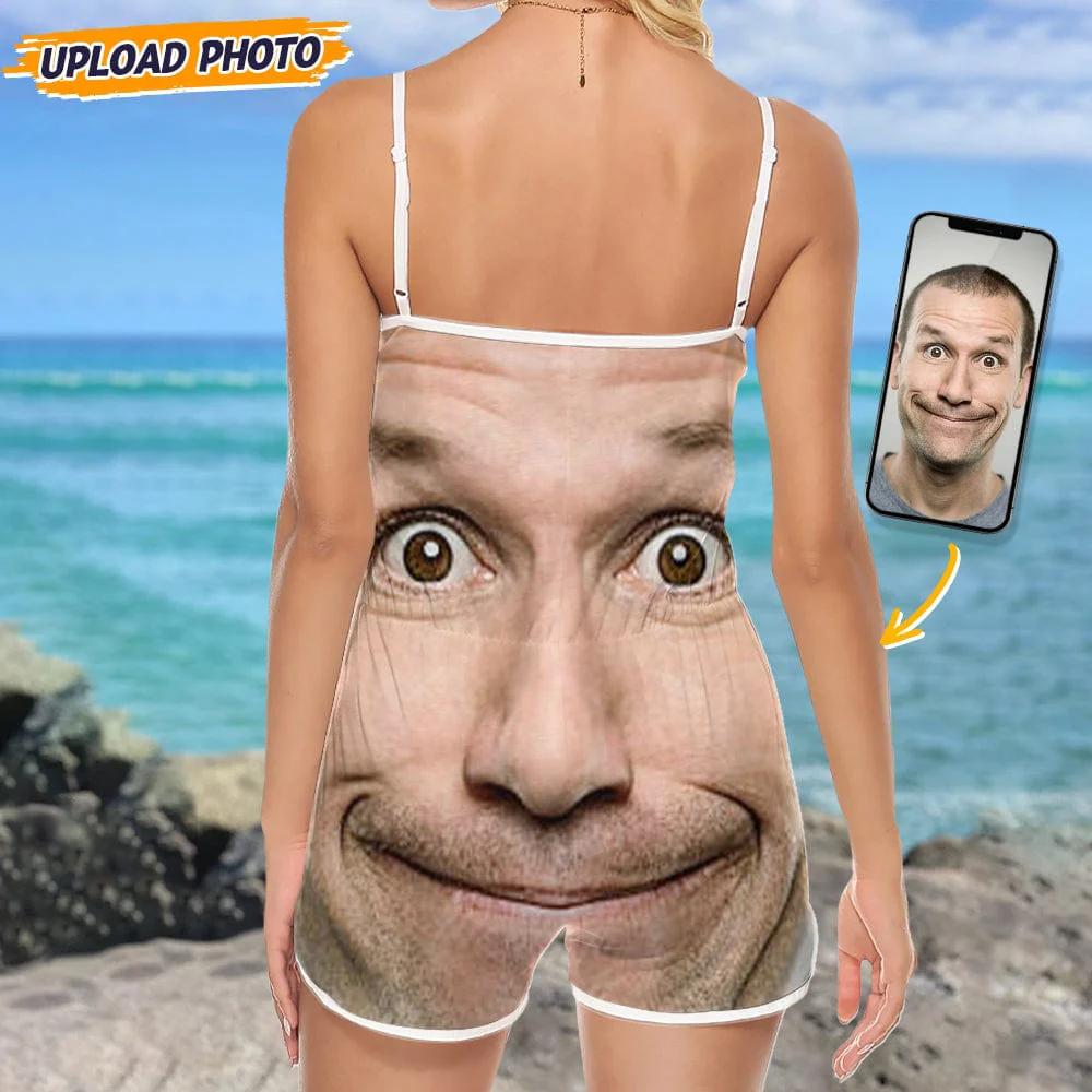 Custom Face Photo Sleeveless Romper TA29 889136 - Image 6