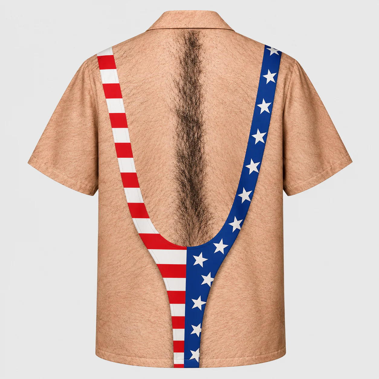 Custom Funny 3D Hairy Body Swimsuit Hawaii Shirt - Gag Gift for Dad Husband Grandpa HO82 903020 - Image 5