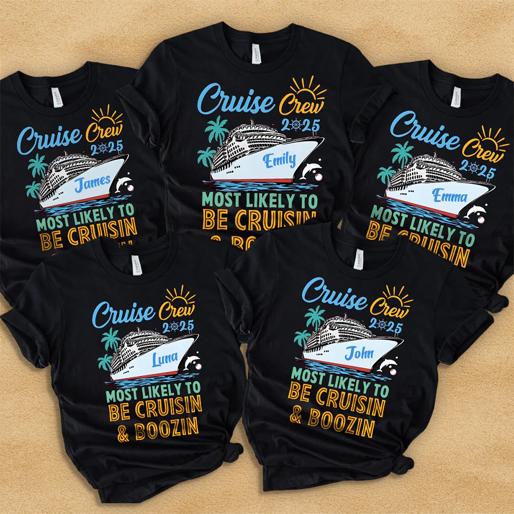 Custom Funny Cruise Crew Most Likely To Group Matching Family Shirt HO82 894874 - Image 2