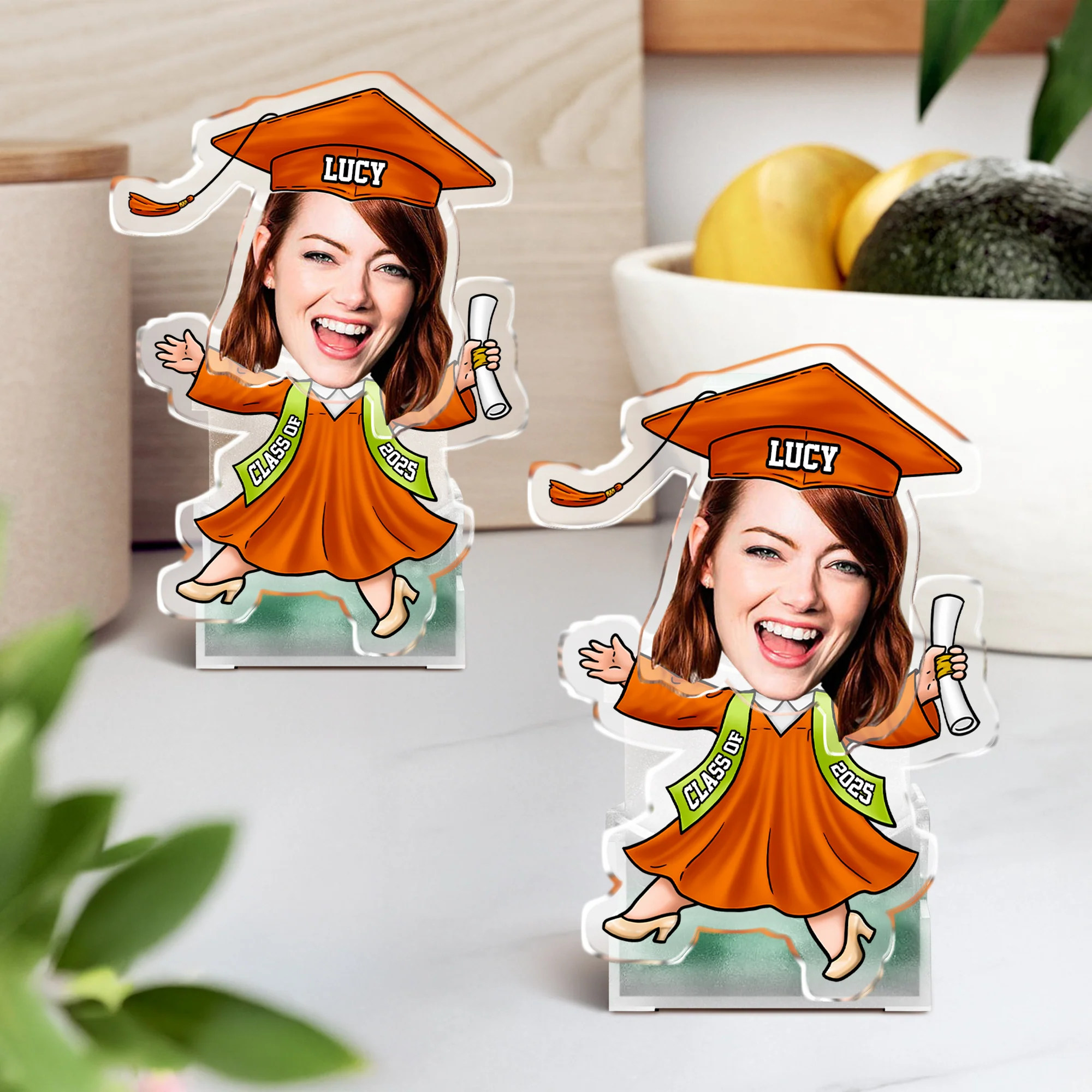 Custom Funny Face Class of 2025 Graduation Decoration Shaking Head HO82 893814 - Image 6