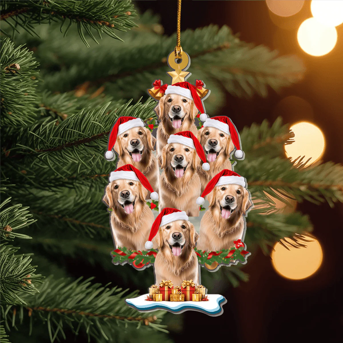 Custom Funny Photo Christmas Tree Acrylic Ornament HO82 893336 - Image 4