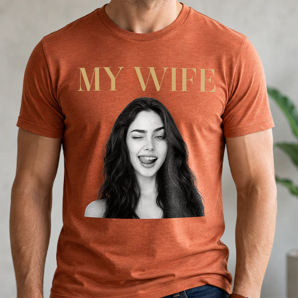 Custom Funny Photo My Wife My Husband Family Comfort Shirt - Gift For Family, Couple, Wife, Husband HO82 903028 - Image 5