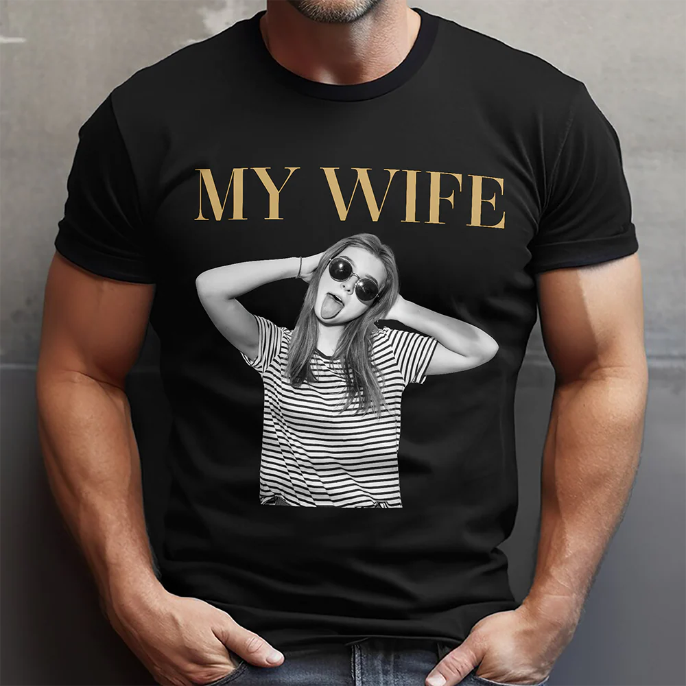 Custom Funny Photo My Wife My Husband Family Comfort Shirt - Gift For Family, Couple, Wife, Husband HO82 903028 - Image 6
