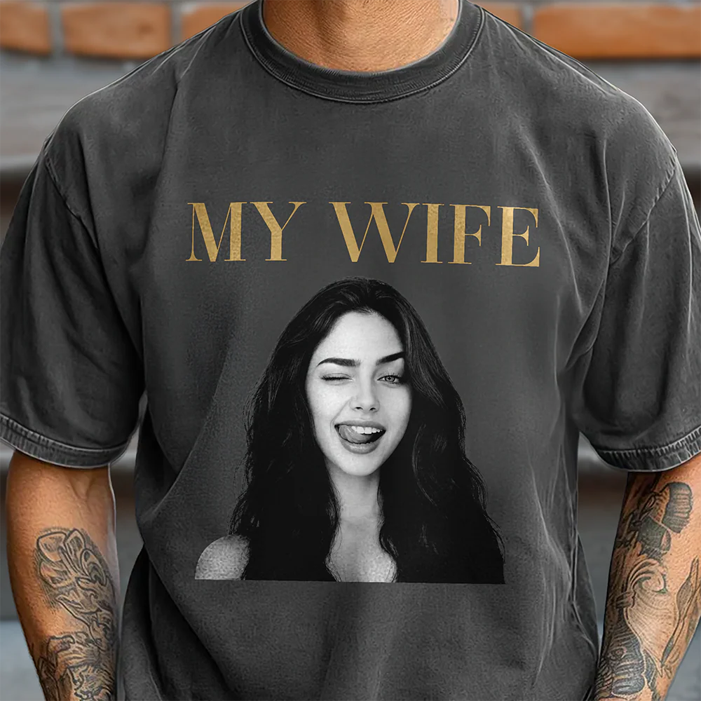 Custom Funny Photo My Wife My Husband Family Comfort Shirt - Gift For Family, Couple, Wife, Husband HO82 903028 - Image 8