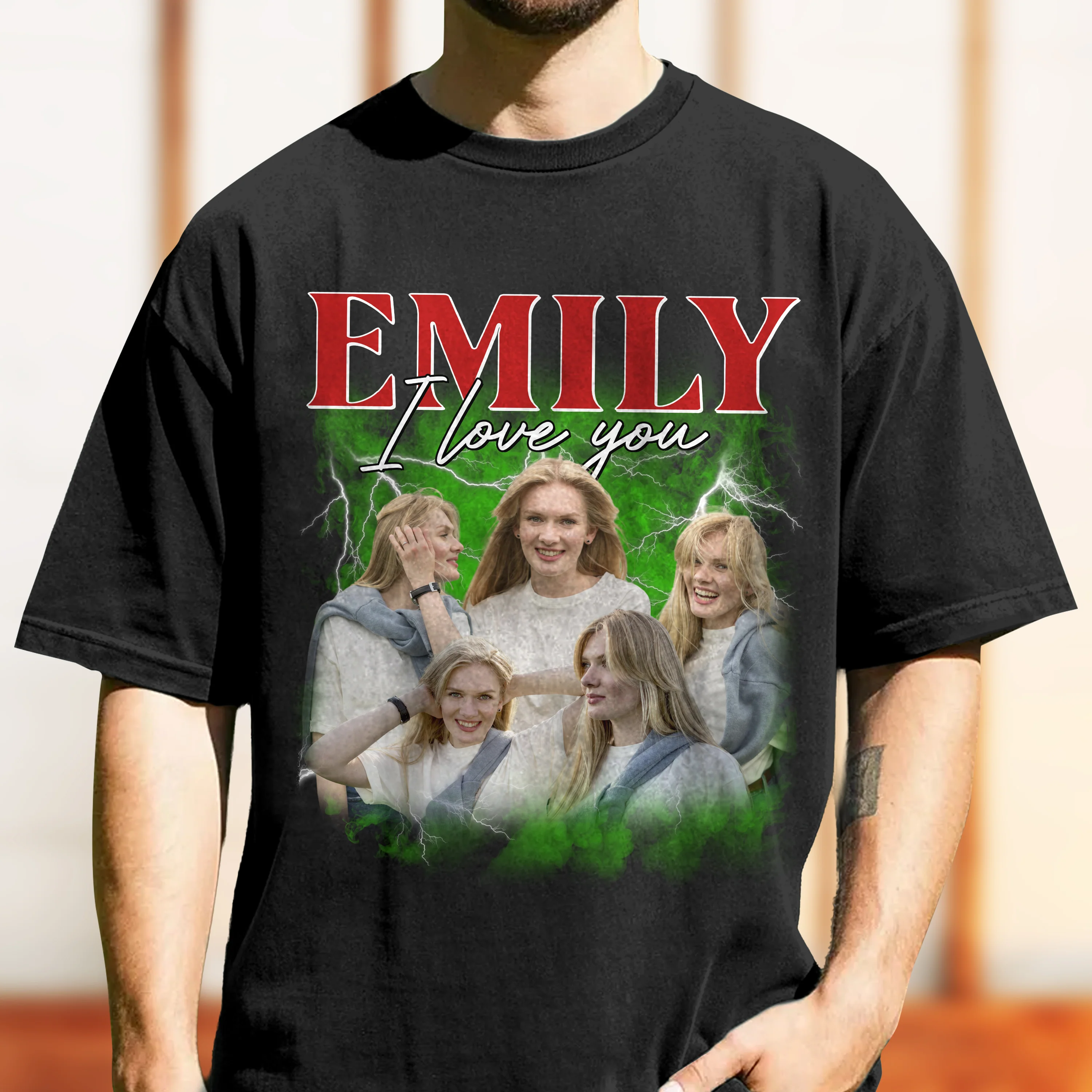 Custom Girlfriend Boyfriend Photo Vintage Bootleg Couple Comfort Shirt HO82 894904 - Image 9